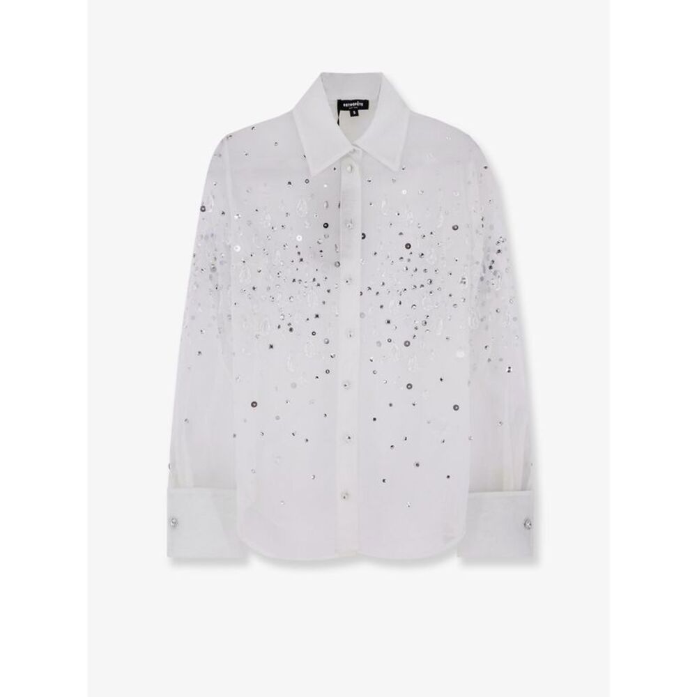 Retrofete Women Eugenia Shirt With All-Over Rhinestone Details